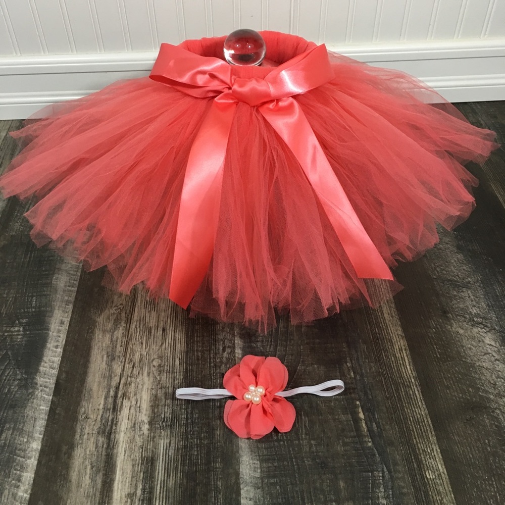 Baby Tutu, Ballerina Tutu, Flower Headband, Props